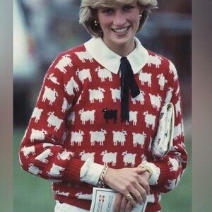 Princess Diana All-Wool Black Sheep Sweater Made by High Country (Wool) RARE